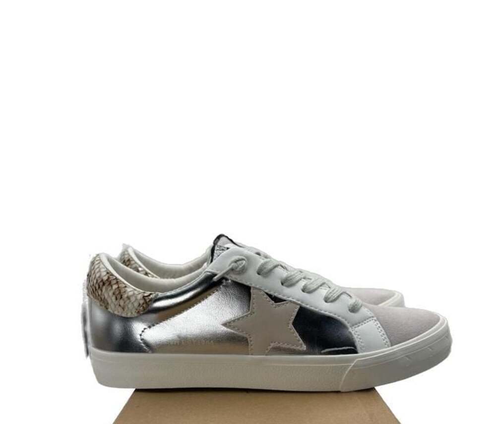 Vintage Havana Grande Star Sneakers Silver/Grey Multi Size 9 - Picture 9 of 10